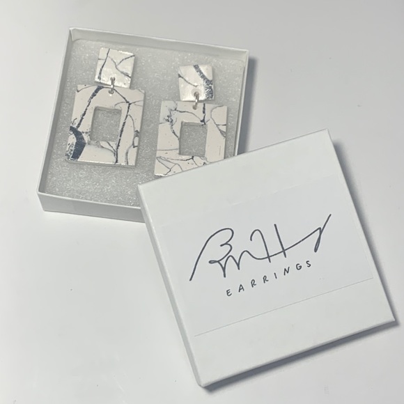 SOLD Handmade Clay Earrings - Picture 3 of 3